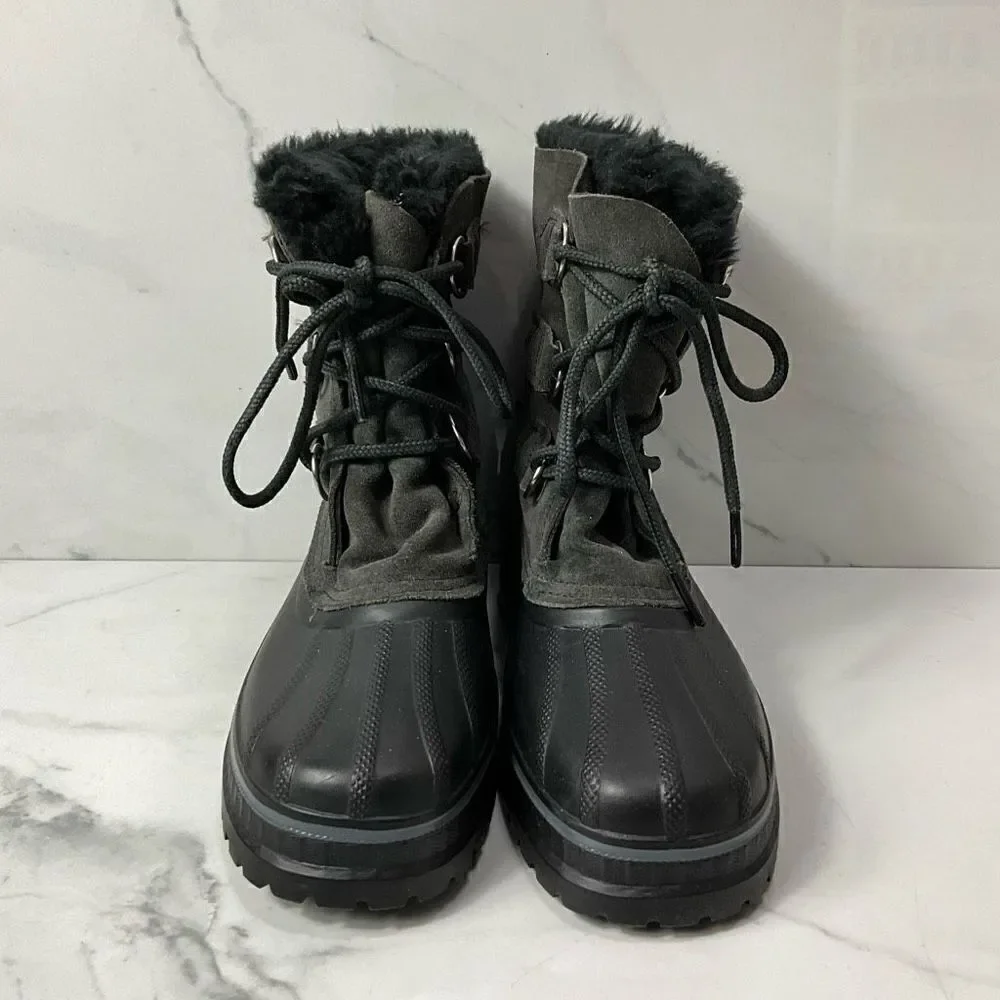 SOREL Gray Suede Duck Boots